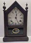 Vintage Seth Thomas 14  Sharon Steeple 8-day Chime Mantle Clock Working W  Key