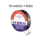 10m 1rolls Black Pvc Electrical Insulation Tape 10m Flame Retardant Wire Wrap