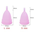 Reusable Menstrual Cup Medical Grade Silicone Feminine Hygiene Outdoor Travel