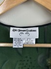 Aliki Yamani Creations Vtg Green Silk Blend Velvet Designer Cardigan Shrug Small