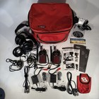 Two Uniden Sc230 Nascar Compact Racing Scanners 2500 Channel   Lots Of Extras 