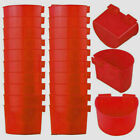 10 20 100 Cage Cups Hanging Feed   Water Chickens Poultry 1 Pint   8 Fl  Oz 