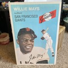 Willie Mays Signed 1990 Geo Graphics 24x36 Oversized Card Poster  