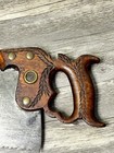 Henry Disston   Sons Antique Hand Saw With Wooden Handle