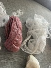 Large Lot Of Lace Trim  White Ivory And Mauve   Most Is White 