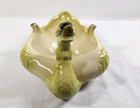 Hull Mid Century Modern Pottery Green Goose Swan Duck Planter Pot Set Of 3 Vtg