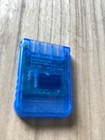 Sony Playstation Ps1 Memory Card Official Clear Blue Genuine Oem Excellent