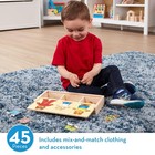 Melissa   Doug Wooden Bear Family Dress-up Puzzle  45 Pieces Mix And Match