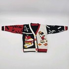 Vtg 90s Y2k Disney Minnie Mouse School Theme Cardigan Sweater Youth Small Medium