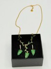 Enchanting Gold Vine Leaf Necklace   Earring Set   Women girls Jewelry Gift