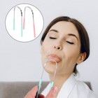 4pcs Tongue Scraper Stainless Steel Oral Cleaner Brush Tongue Cleaning Brush