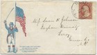 Nice Civil War Era Patriotic Cover Blairstown Nj To Leroy Ny Tied To Scott  26