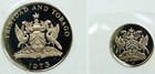 1973 Trinidad And Tobago Islands Old Proof Set Of 2 Coins 50   10 Cents I116085