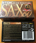 Pack Of 3 Tdk Sa-x 60 Cassette Tapes High Position Type Ii Brand New Sealed 1995