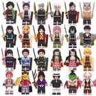 Demon Slayer Building Block Toys Cosplay Moppet Anime Assembled Dolls Collect--