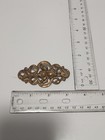 Rare Antique 1920s Brass Art Nouveau Brooch Large