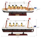 Sailingstory Wooden Titanic Model Cruise Ship Liner 14  14 