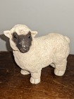 2 Sheep Figurines stone Critters farmhouse Decor  1987 free Shipping 