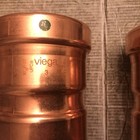 Lot 2 Viega 20733 3  X 3  Propress Xl-c Copper Coupling With Stop  Press