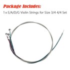 10 Set High Quality Violin Strings For Size 4 4   3 4 Violin E A D G String N6r