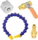 1 4pt Thread Adjustable Magnetic Base Nozzle Coolant Oil Water Hose