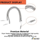 Upgraded Dryer Heating Element Coils Kit We11x10007 We11m23 With 6 Ceramics   