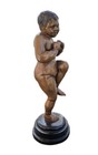 Antique Bronze Imp Child Cherub Bronze Statue 16  Tall Free Shipping In The Usa 