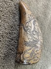 Vintage Resin Faux Whale Tooth Scrimshaw Capt  N  Vincent Stenrofjord 3 3 4 