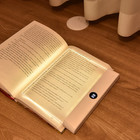 Smart Flat Book Light  Rechargeable Clear Led Reading Lamp W  3 Colors   Timer