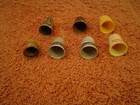 7 Vintage Antique Sewing Thimbles Including 4 Metal And 2 Plastic