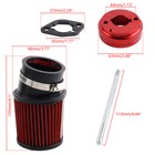212cc 6 5hp Predator Engine Inlet Air Filter Intake Kit For Go-karts   Mini Bike
