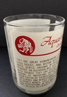 Vintage Astrology Star Sign Zodiac Horoscope Drinking Glass Tumbler Aquarius