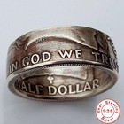 925 Sterling Silver Ring Thai Silver Vintage Embossed Ring For Men Jewelry