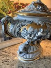 Capodimonte Italy Porcelain Soup Tureen W Lid 5323 Figural Gold Trim