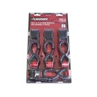 4 Pack Cam Buckle Tie-down Straps With S Hook 1 In  X 10 Ft Heavy Duty Strap