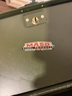 Vintage Maso Steel Locking File Box Chicago Illinois Green Metal Docchest W  Key