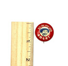 All The Way With Adlai Political Campaign Pinback Button Pin Photo Red Vintage