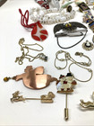 Mixed Vintage Lot Of Jewelry Necklaces Brooches Watches Misc Junk Drawer