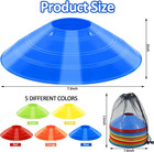 60 30 Pack Soccer Training Cones - Agility Cones With Carry Bag  Sturdy Disc Con