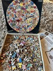 Vintage Springbok Stuck On Stickers Circular Jigsaw Puzzle 500 Pieces Complete