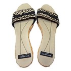 Kate Spade Black And Ivory Boho Woven Wedges Women Boho Wedding Guest Summer