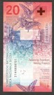 Switzerland Swiss 20 Francs Barbara Janom Steiner   Jordan Hybrid P-76 2021 Unc