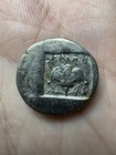 Caria  Rhodes Silver Plinthophoric Drachm 88-84 Bc  Gold Toning 