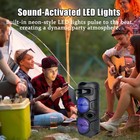 Portable Bluetooth Speaker Heavy Bass Stereo Sound System Party W  Led Lights