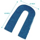 Meiz Full Body Pregnancy Pillow Cover Soft Velvet Maternity Pillow 65 x31 