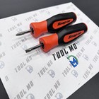 Snap-on Tools Usa New 2pc Orange Soft Grip Stubby Screwdriver Set Shd1 Shdp22ir