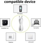 Long Telephone Extension Cord 10ft White Phone Cable Line Wire With Standard    