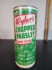 Vtg Restaurant Spice Huge Wyler s Chopped Parsley Paper Tin Chicago 10  Tall