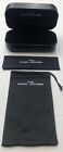 The Marc Jacobs Sunglasses Eyeglasses Case Black Leather Hard Shell W Cloth Bag