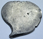 1702 Spanish Bolivia 1 Reales Clipped Colonial 1700 s Pirate Treasure Cob Coin